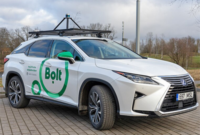 Photo of Bolt's self-driving car